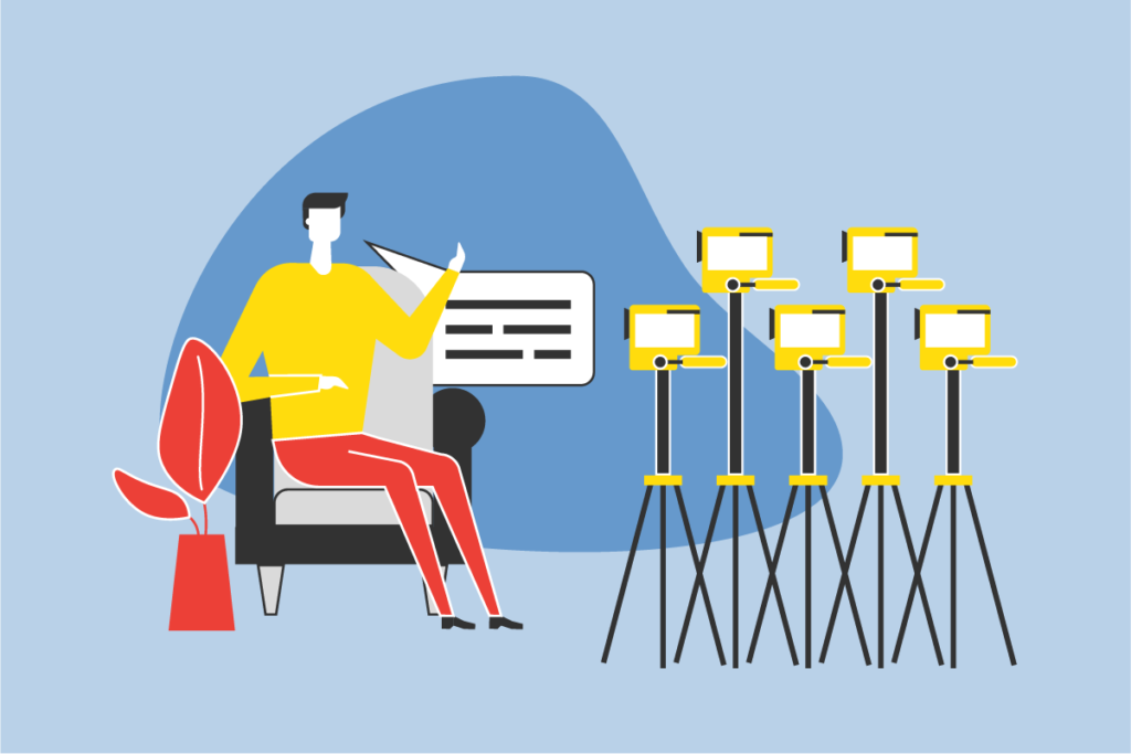 Streaming multicamera Switcher Studio into a Zoom meeting Click2View